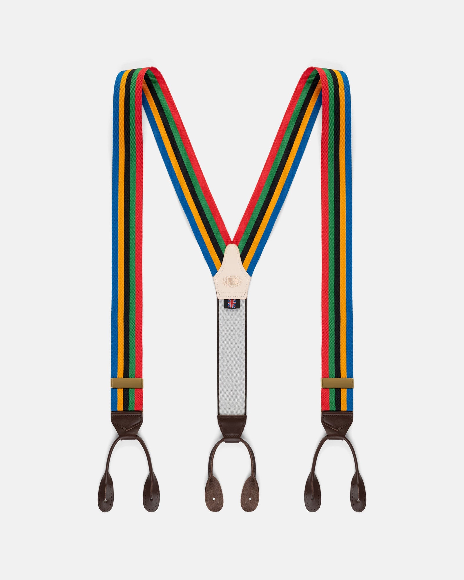 Made In England Colored Striped Barathea Braces