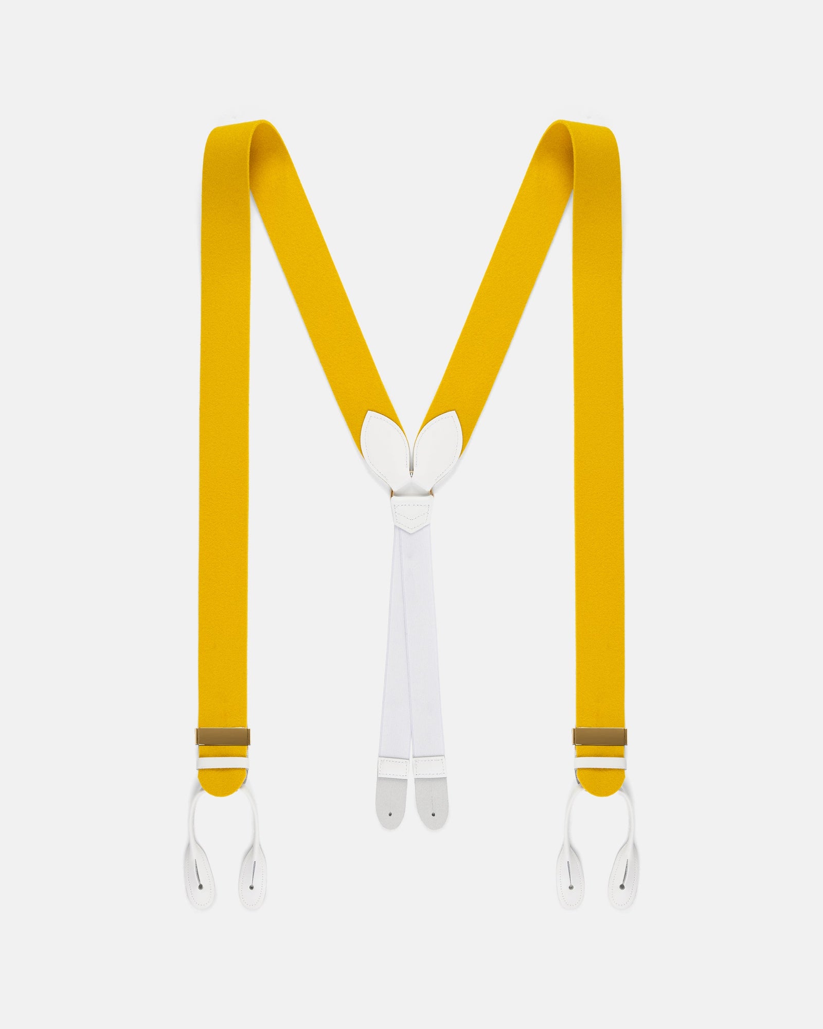 Made In England Gold Wool Boxcloth Braces