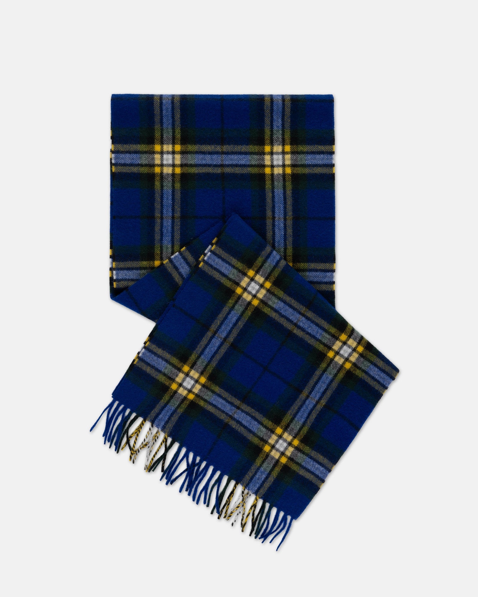 Made In England Helmsley Plaid Cashmere Muffler