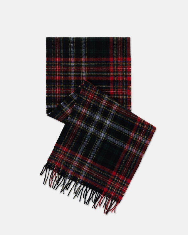 Made In England Stewart Tartan Cashmere Muffler