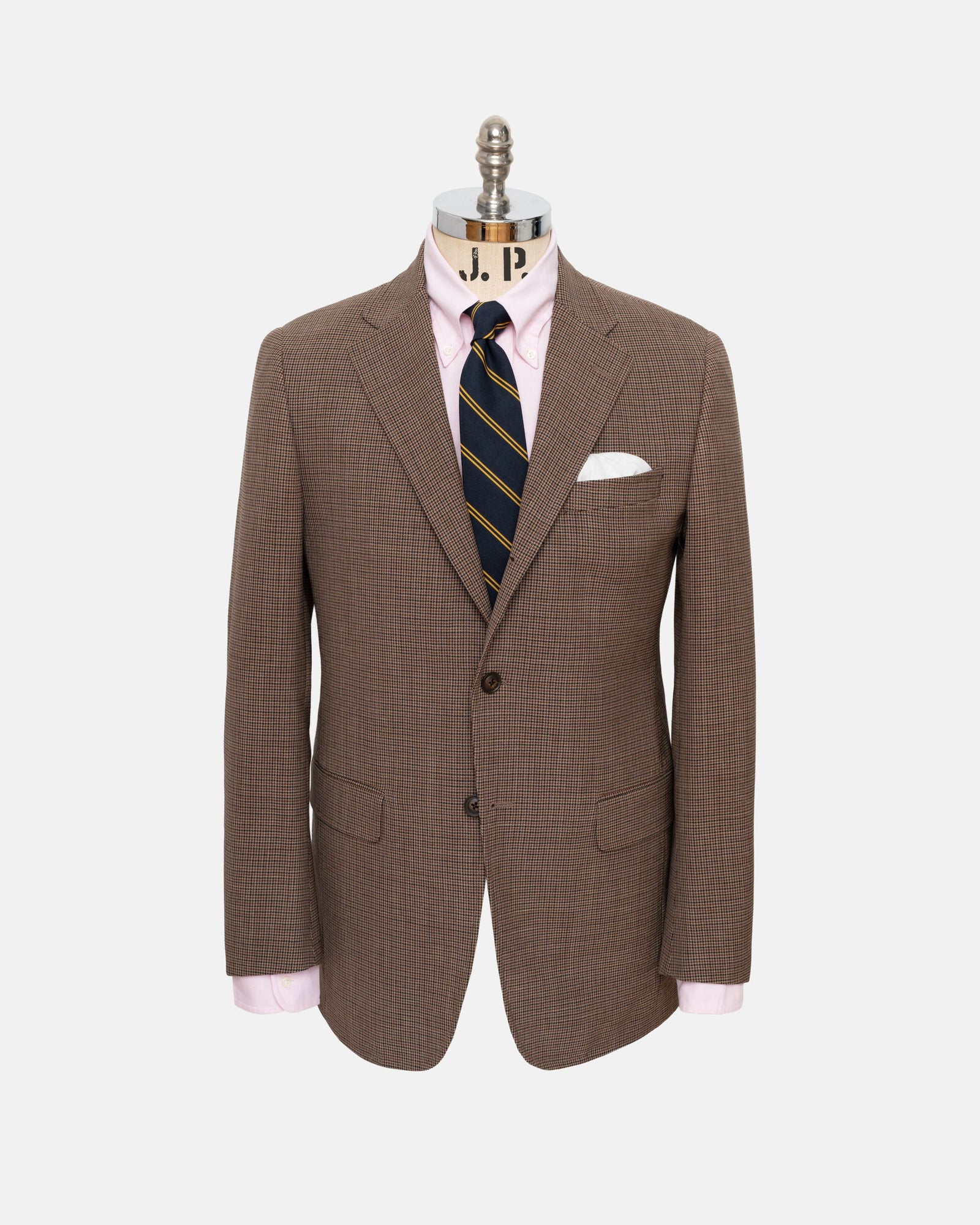 Made In Usa Mini Check Fox Air Wool Sport Coat