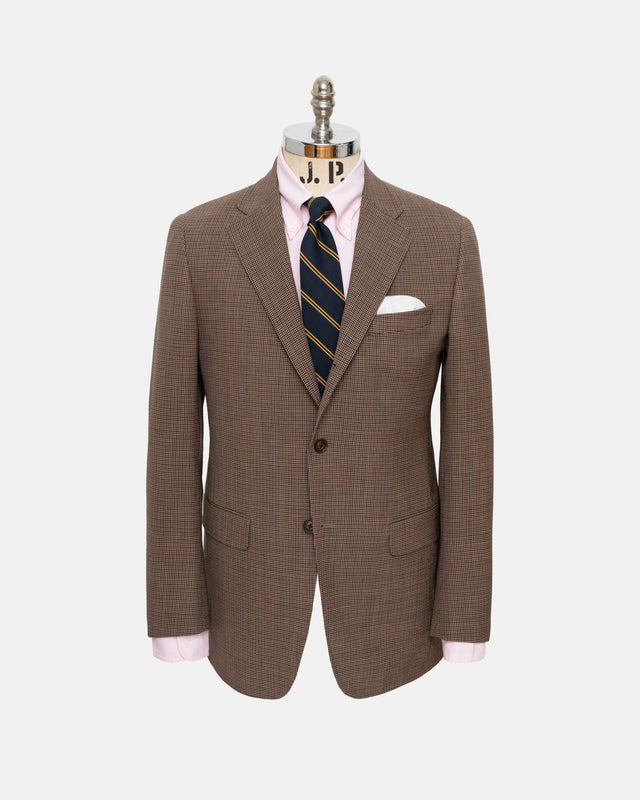 Made In Usa Mini Check Fox Air Wool Sport Coat