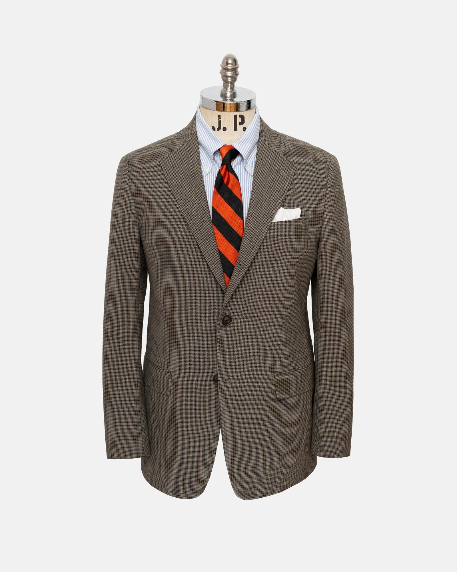 Made In Usa Mini Check Fox Air Wool Sport Coat