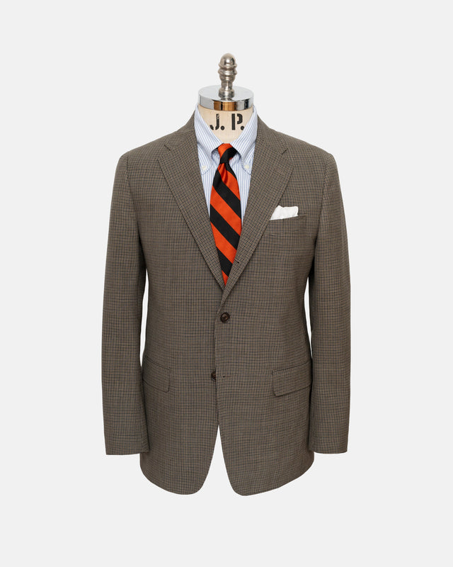 Made In Usa Mini Check Fox Air Wool Sport Coat