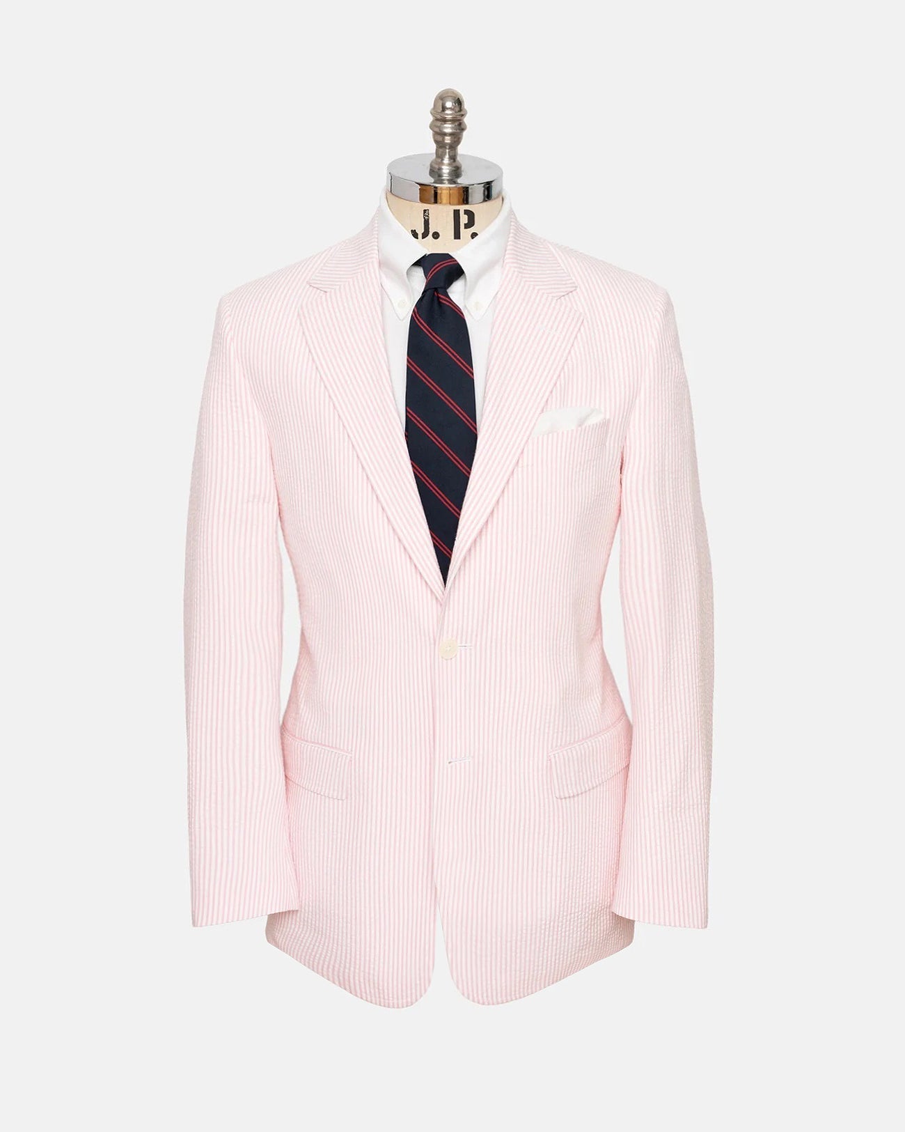 Made In Canada Pink Stripe Seersucker Sport Coat