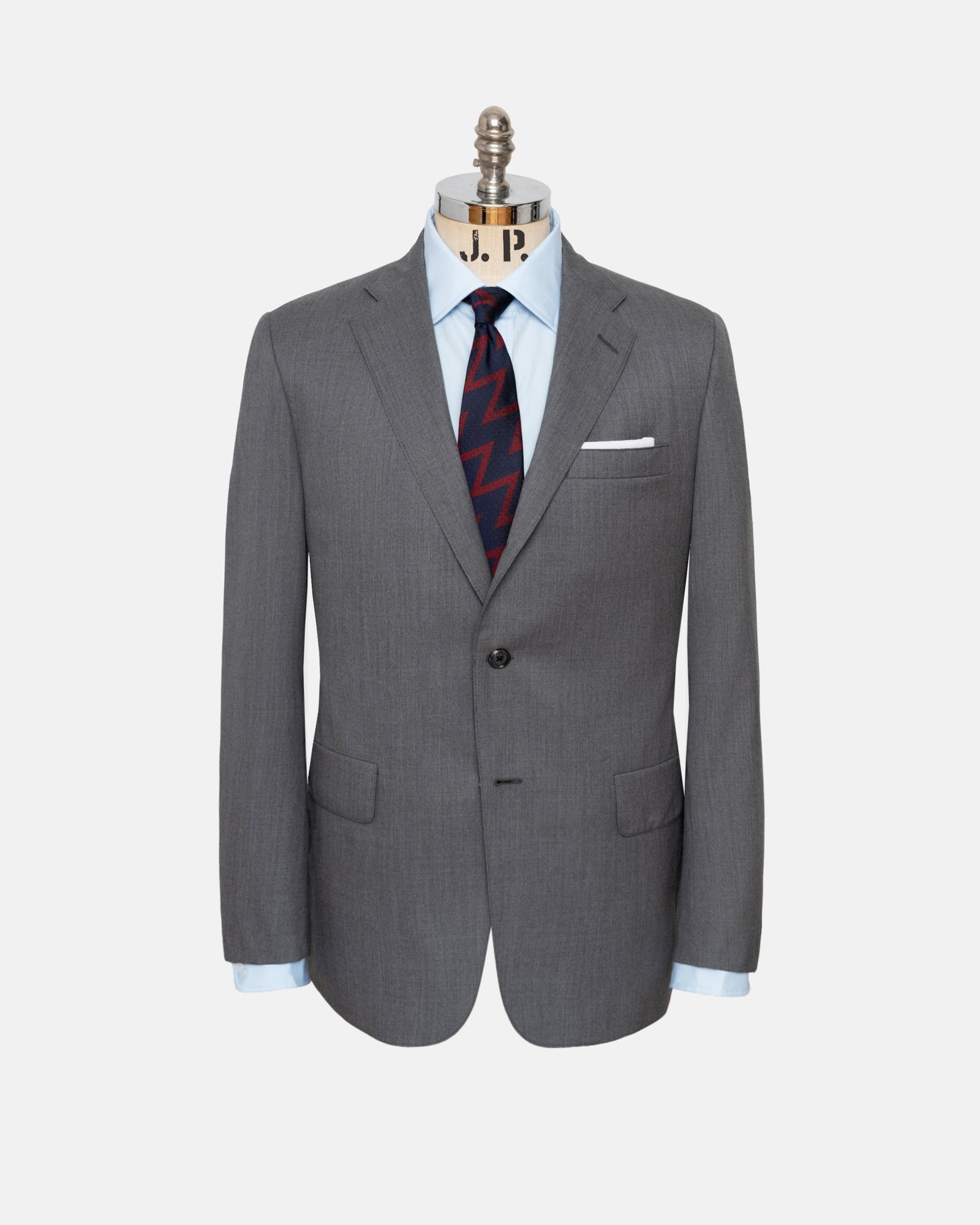 Made In Usa Grey Gabardine Suit
