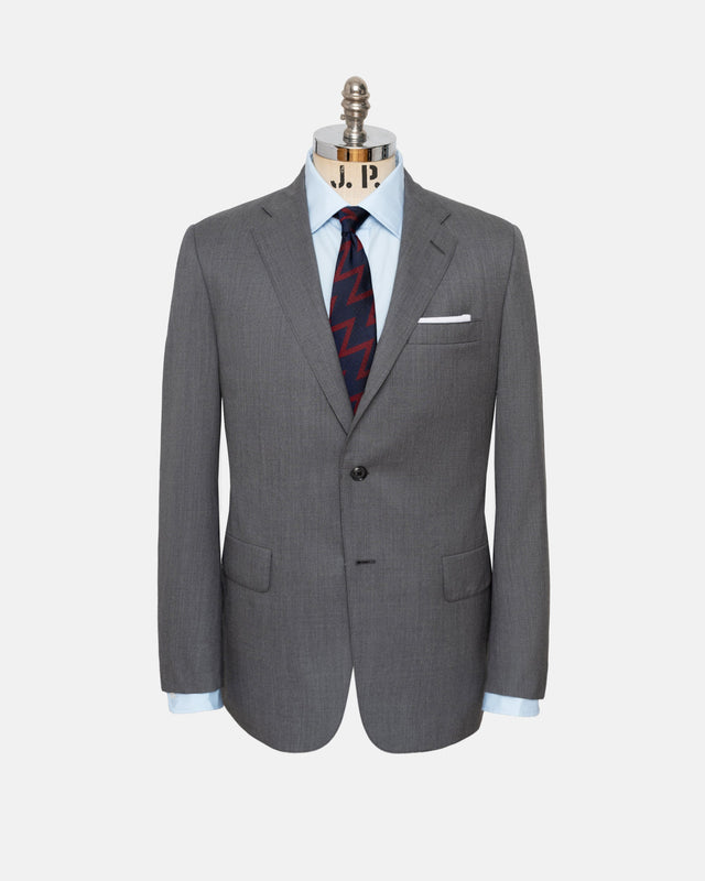 Made In Usa Grey Gabardine Suit