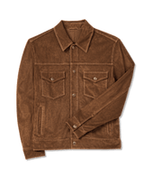 Duffy suede trucker jacket