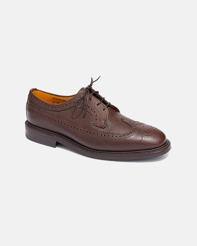Made In England Pebble Grain Longwing Blucher