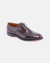 Made-in-USA Brown Calfskin Straight Tip Bal Oxford