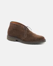 Made-in-USA Mocha Suede Lug Sole Chukka Boot