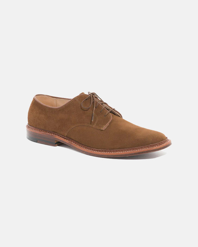 Made-in-USA Snuff Suede Plain Toe Blucher