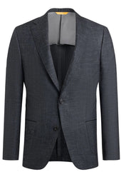 Charcoal Cashmere Blend Twill Jacket