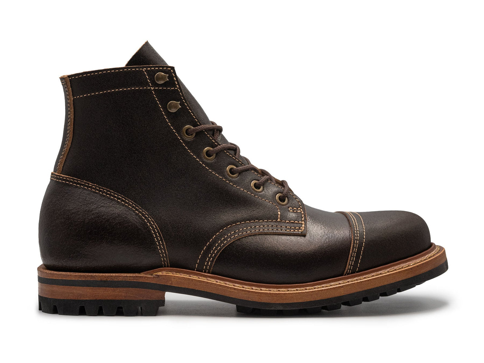 Java Waxed Flesh Cap Toe