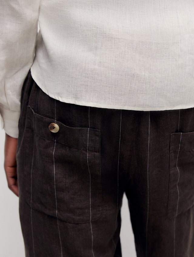 Brown Joes Linen Trousers