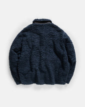 JOSEPH COACH'S JACKET - NAVY ORGANIC COTTON SHERPA