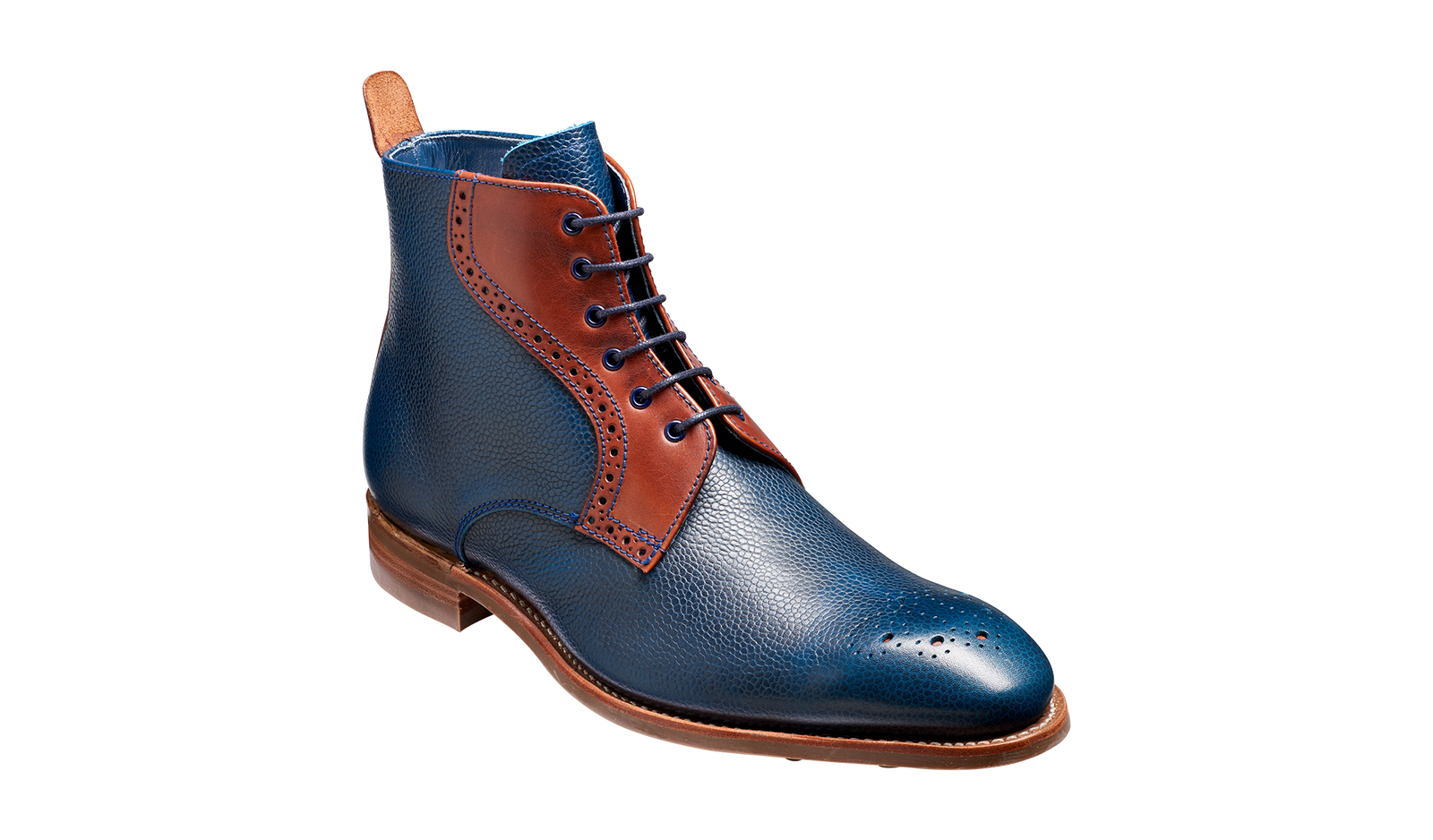 Jude Navy Grain Rosewood Calf