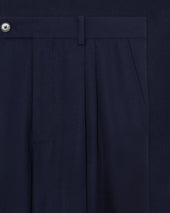 Pantalon Plis Cropped Laine