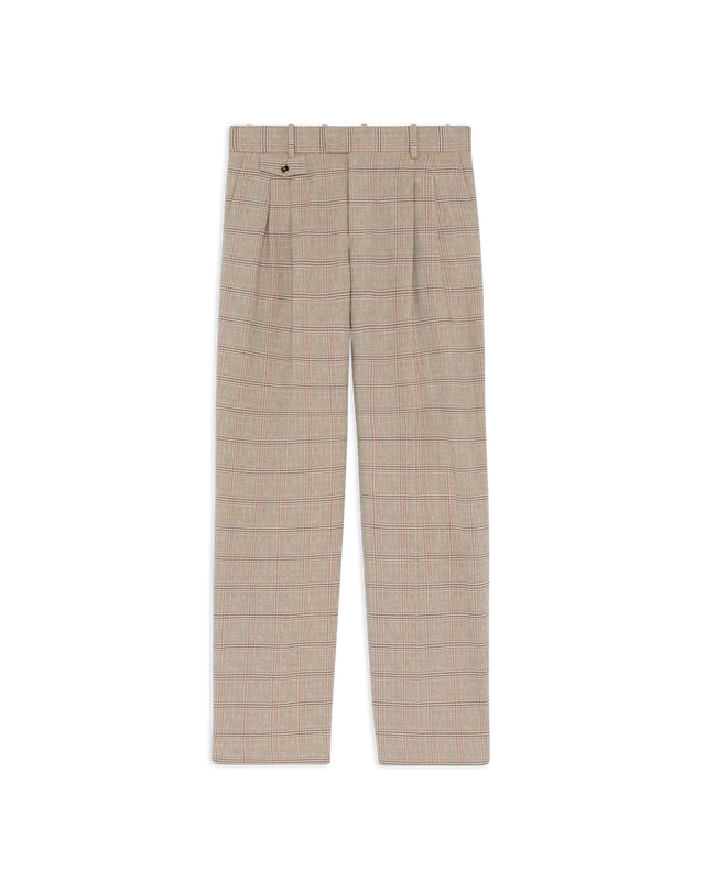 Pantalon Large à Carreaux