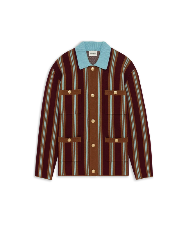 Veste Maille Rayée
