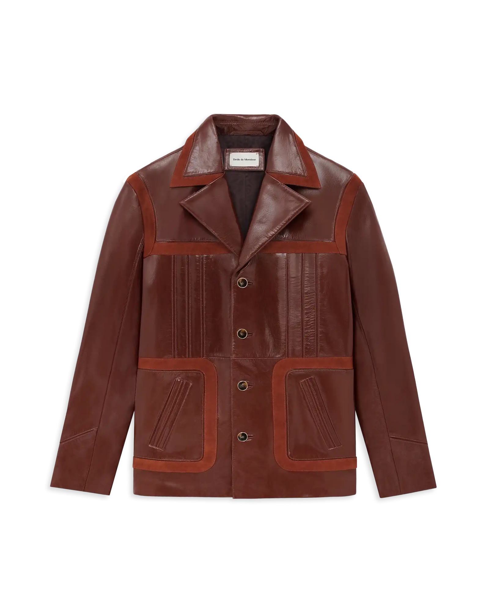Veste En Cuir Saharienne