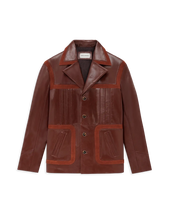 Veste En Cuir Saharienne