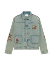 Veste Denim Dusty Brodée Fleurs