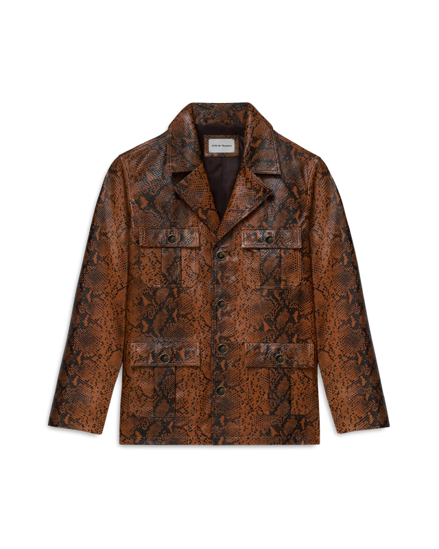 Veste Cuir Python