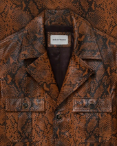 Veste Cuir Python