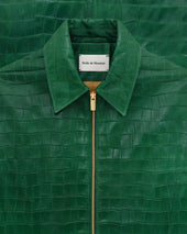 Veste Cuir Croco