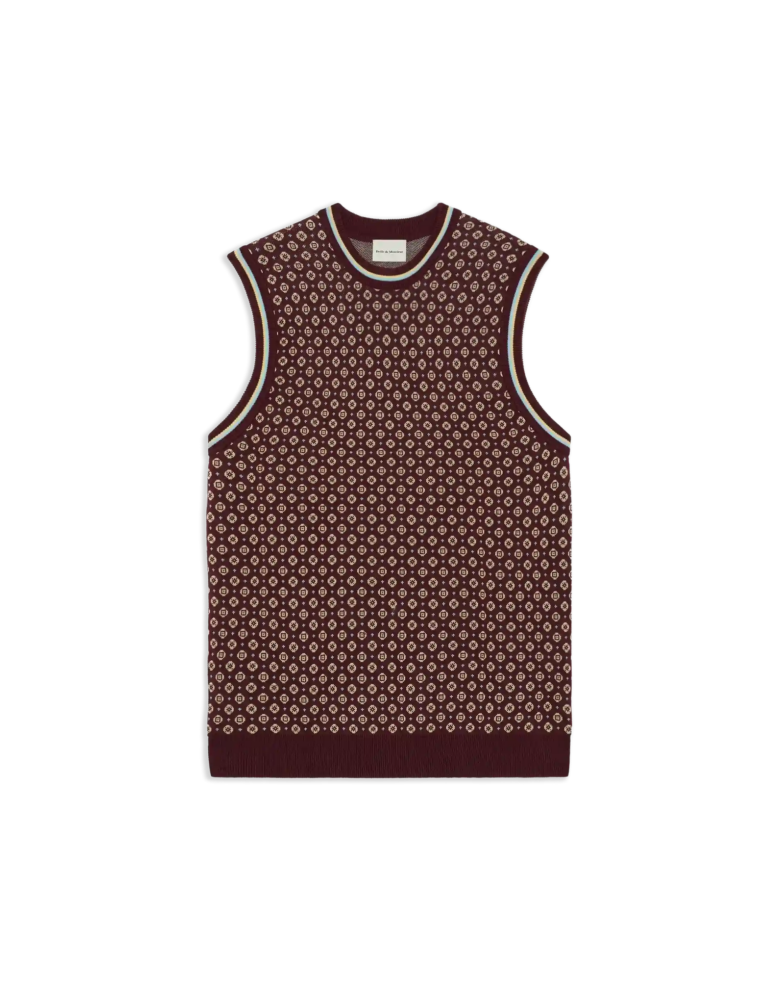 Maille D Bardeur Jacquard Cravate