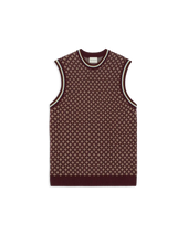 Maille Débardeur Jacquard Cravate