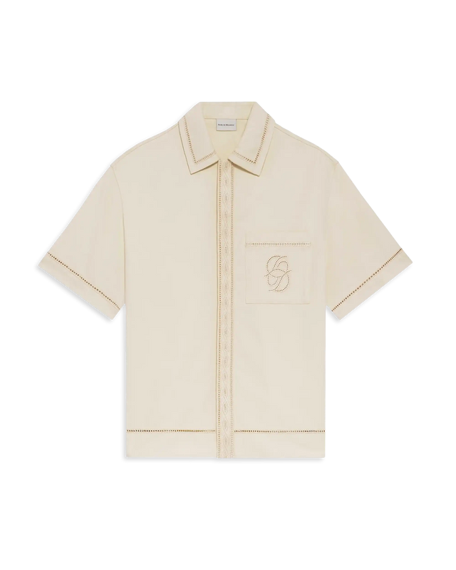 Chemise Broderie D Miroir Coton