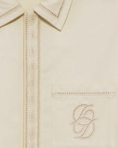Chemise Broderie D Miroir Coton