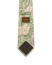 Cravate Soie Hibiscus Monogramme