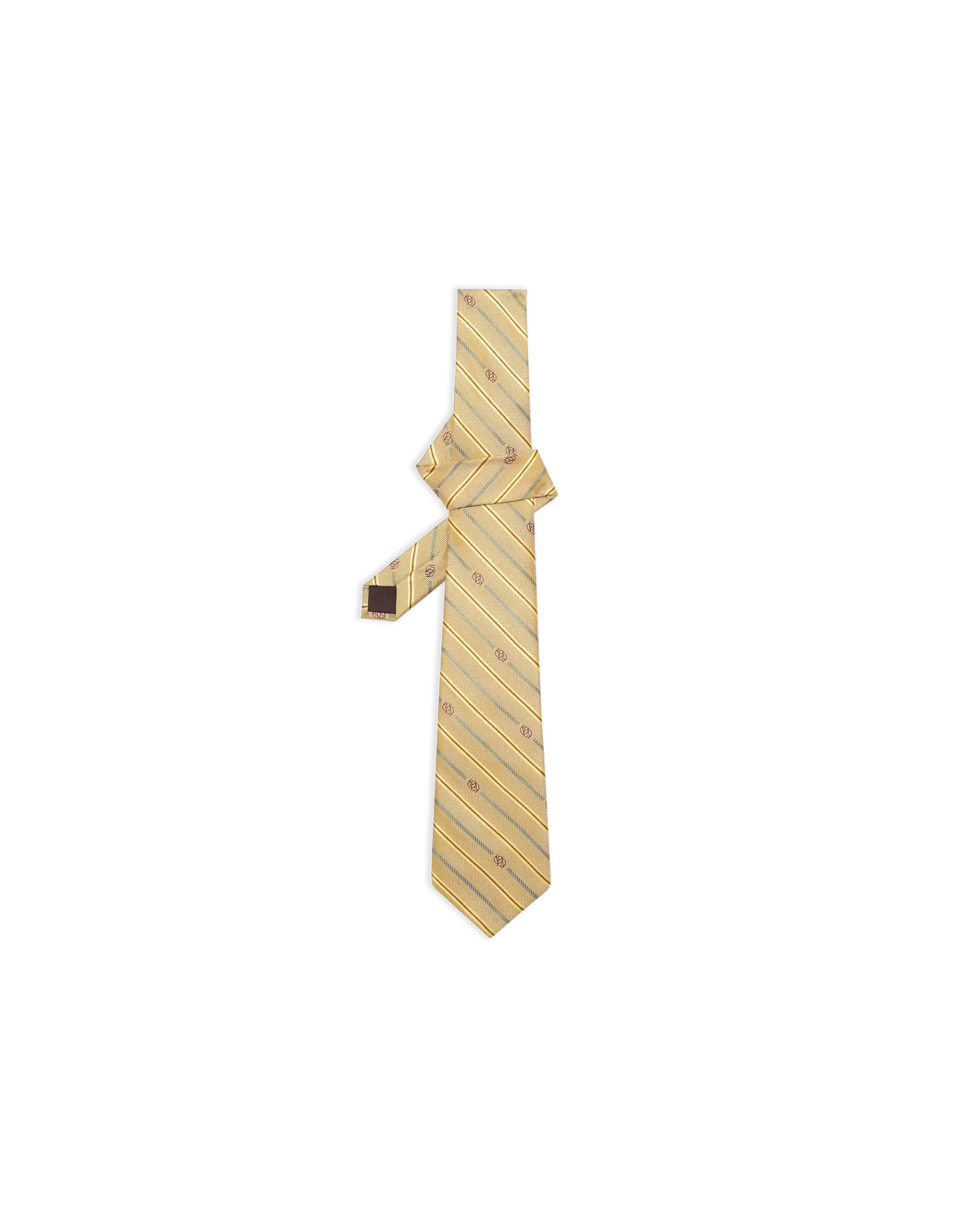 Cravate Soie Ray E Monogramme