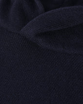 Dark Navy Cashmere Hoodie
