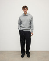 Light Grey Cashmere Hoodie