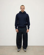 Dark Navy Cashmere Hoodie