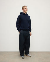 Dark Navy Cashmere Hoodie