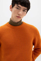 Waffle Textured Cashmere Jumper