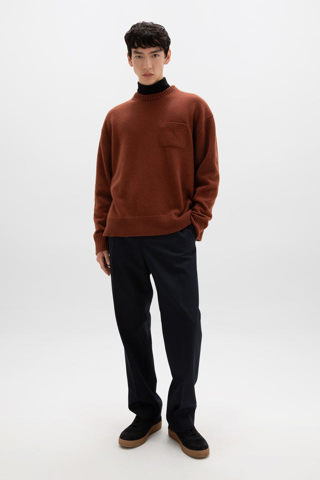Oversized Red Cashmere Jumper