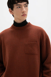 Oversized Red Cashmere Jumper