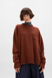 Oversized Red Cashmere Jumper