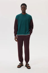 Colour Block Relaxed Cashmere Jumper