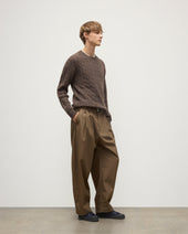 Calder Brown Cable Cashmere Jumper