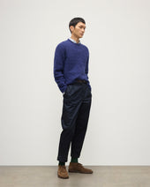 Calder Blue Cable Cashmere Jumper