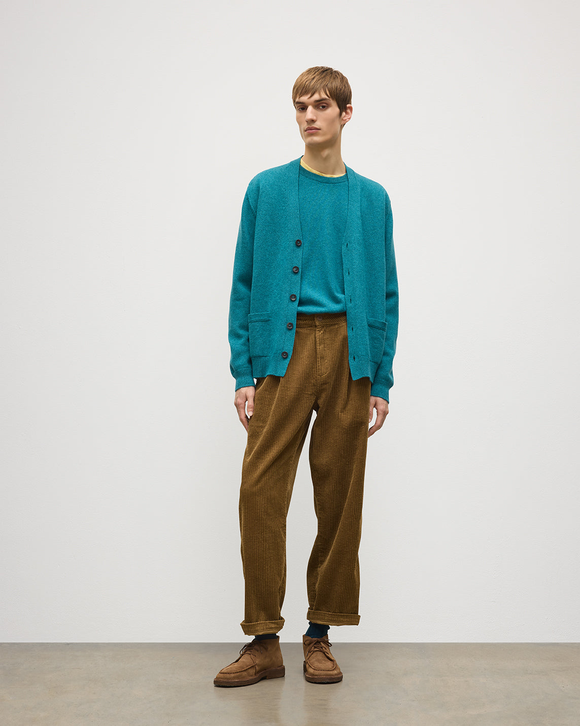 Redpath Green Cashmere Cardigan