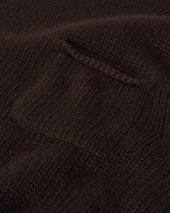 Dark Brown Cashmere Turtleneck Jumper