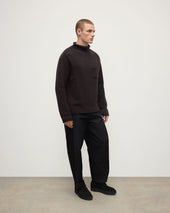 Dark Brown Cashmere Turtleneck Jumper